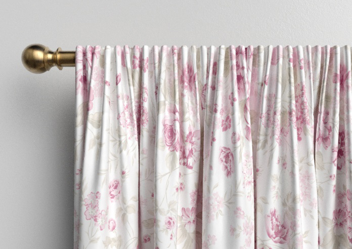 Shabby Chic by Rachel Ashwell Romantic Rose, Pink - Made to Measure Curtains - Image 9